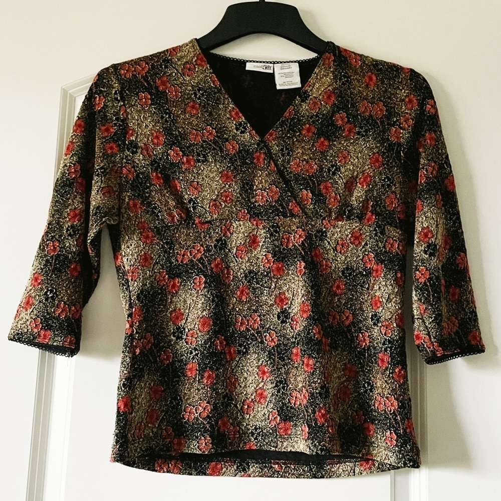 East 5th Floral Vintage Fall Blouse